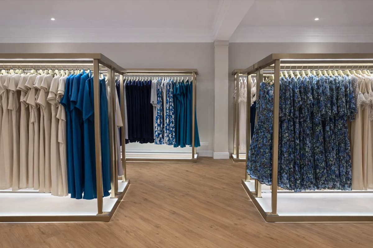 Custom illuminated rails installation