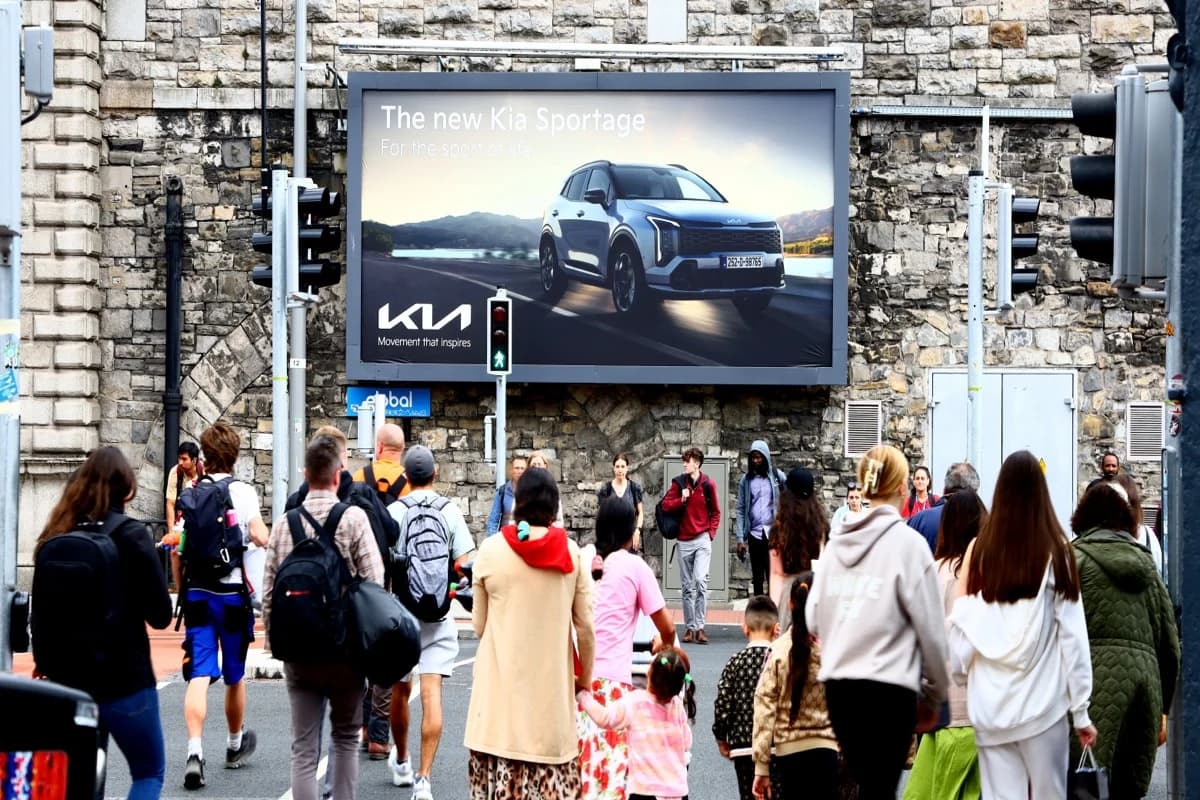 Dublin Stormflex 48-sheet wall-mounted rear-illuminated display