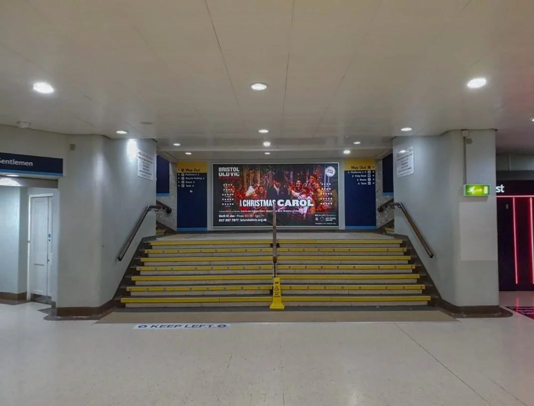 Bristol Temple Meads stretch canvas back-lit advertising displays by CVB Technical Solutions