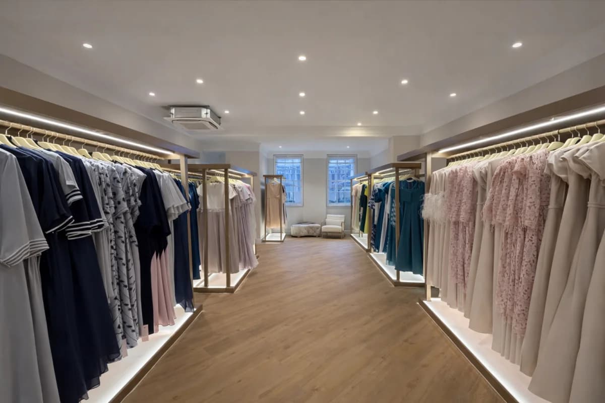 Bespoke retail display solutions including display rails, mannequin stands, and retail desks by CVB Technical Solutions